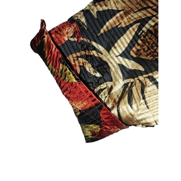 BonWorth Tropical Blouse Multicolor Floral 3/4 Sleeve Button Up Medium Petite - Picture 3 of 7